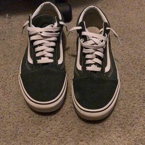 Green Suede Vans